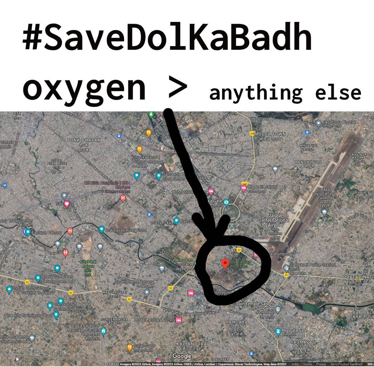 aanchii_sharma's tweet photo. 25000 trees

Meaning double triple the amount of micro macro organisms living on them

Dependent on them

The amt of ground water this forest patch must be contributing to

Chopping down 25000 trees of #SaveDolkabadh forest means eliminating last remaining lung of Jaipur https://t.co/ObY06TOznp