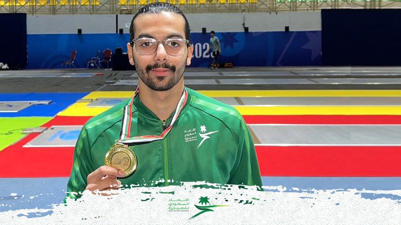 FencingKsa's tweet photo. عـاداتـك و عـوايـدك بطـل مـن ذهـب 😍

علـي البحـرانـي يحقـق الميداليـة الذهبـيـة 🥇

📌 بطولة غرب آسيا تحت ٢٠ عام   

🤺 فردي الســيـبر - رجـال  

الف مبرووووك لرجال #أخضر_المبارزة 🇸🇦 https://t.co/zwDWhvs94r