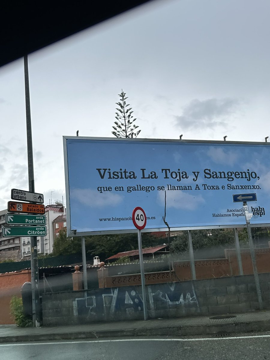 Camino a castrelos, si a alguien le apetece vandalizarlo yo lo apoyo