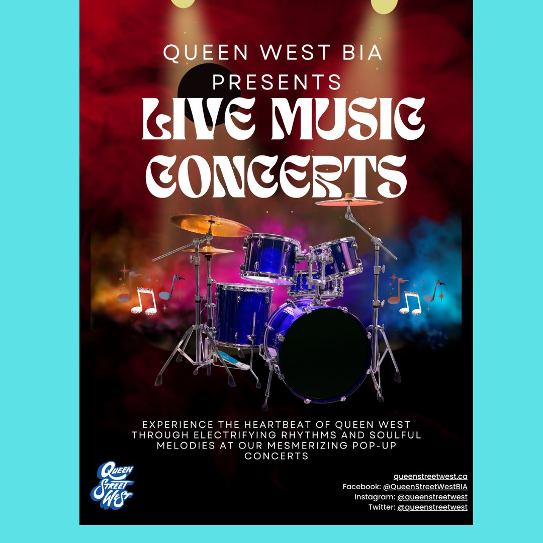 Happening today! We have 2 outdoor #popup live music concerts happening along #QueenWest 😊

🎶<a href="/nat/">nat</a>.beja &amp; co. will be entertaining guests from 2pm-5pm at 📍567 Queen St W

🎶Kyle &amp; co. will be entertaining guests from 2pm-5pm at 📍300 Queen St W