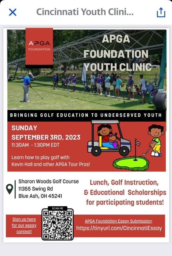 An awesome opportunity for junior golfers!