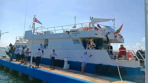 Acaba de arribar a la Náutica Marlin Cienfuegos el barco Ocean of Youth con varios científicos a bordo que se encuentran desde el 18 de Junio haciendo el #BojeoACuba, una investigación enfocada al estudio del ecosistema marino cubano
 #CubaUnica #InfoturCienfuegos #CubaÚnica