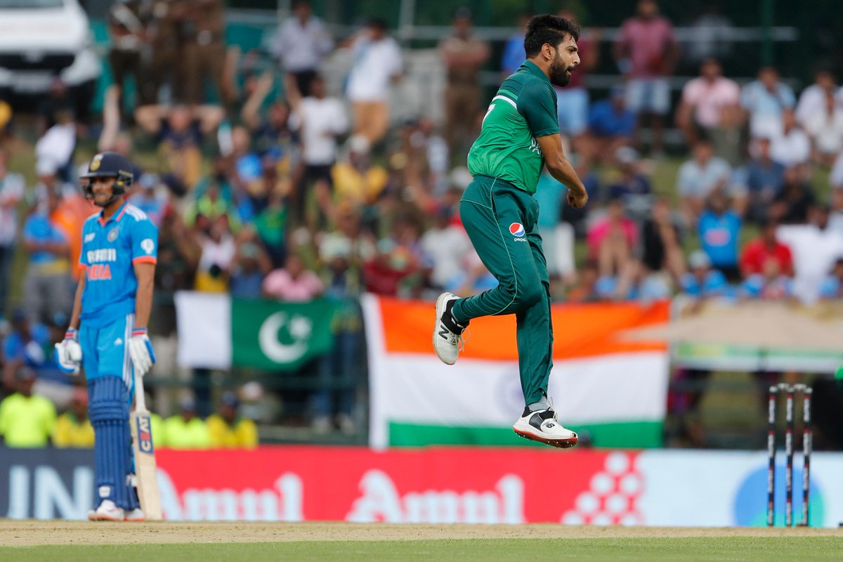 ICC's tweet photo. All 10 wickets between them 🔥

Pakistan's pace trio was on song in Kandy 👌

#INDvPAK | #AsiaCup2023 https://t.co/99t2RlB4J4