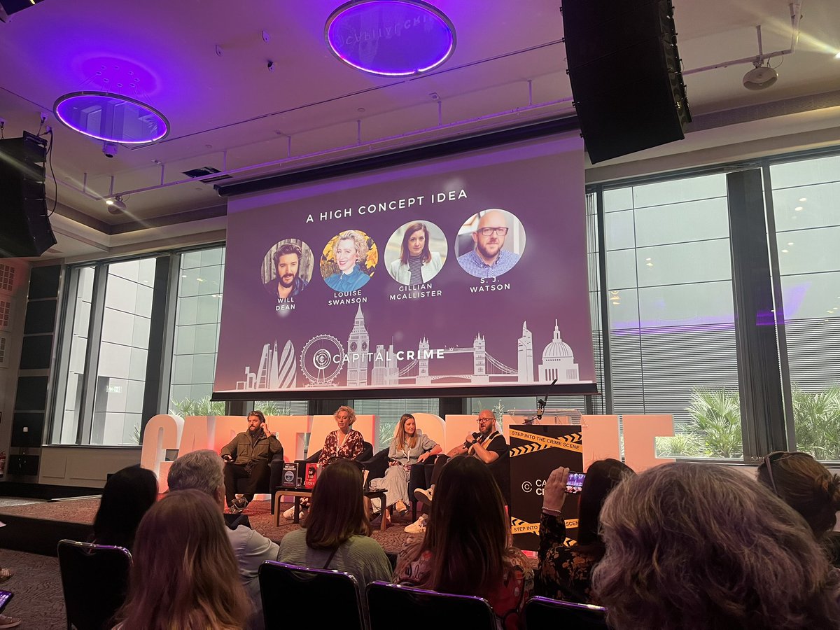 cathgladstone's tweet photo. Brilliant morning at #CapitalCrime listening to my favourite authors talk about high concept thrillers &amp; what makes a relatable character. So nice to meet everyone for book signings too. @SJ_Watson @mredwards @GillianMAuthor @FionaAnnCummins @willrdean @KiaAbdullah https://t.co/nFTs8kM1LB