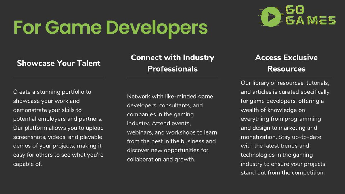 GOGAMESAI's tweet image. @GOGAMESAI كيف تستفيد كمطور العاب في منصتنا ؟