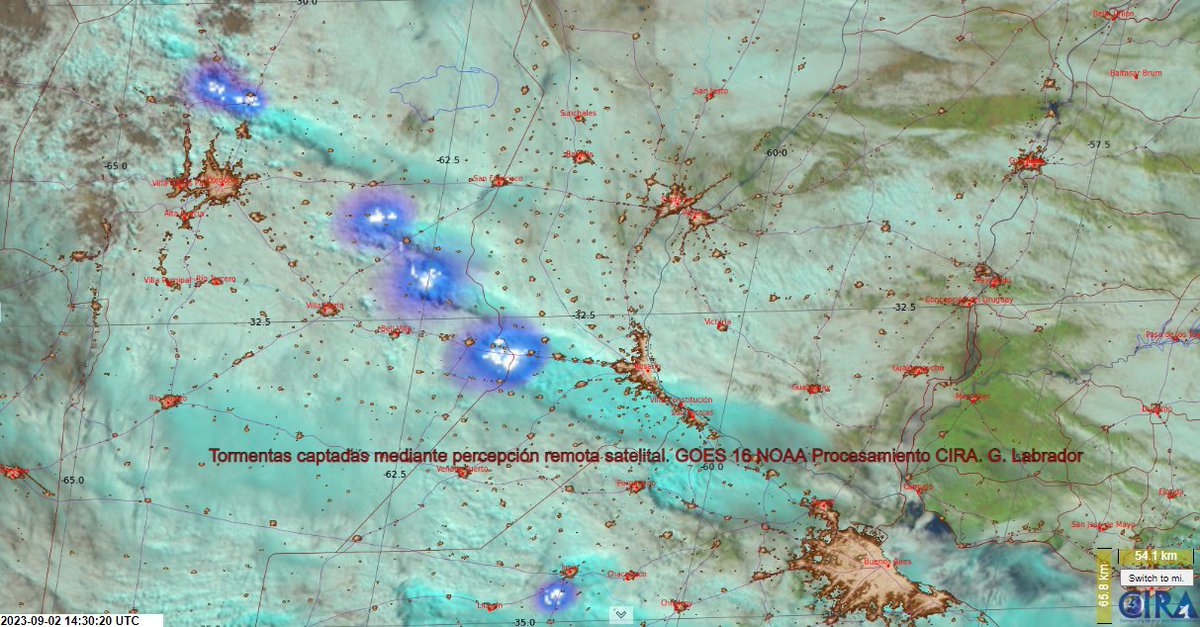portalmeteo's tweet photo. #CuencaDelPlata inestabilidad en aumento con #tormentas y #precipitaciones Imágenes de satélite #Sabado2 de #Setiembre2023 14:30 UTC; 11:30 hs. local de #Argentina #Brasil #Uruguay; 10:30 hs. local #Paraguay #GOES16 @NOAASatellites @CIRA_CSU @GabrielMeteo https://t.co/u934I7aw6J