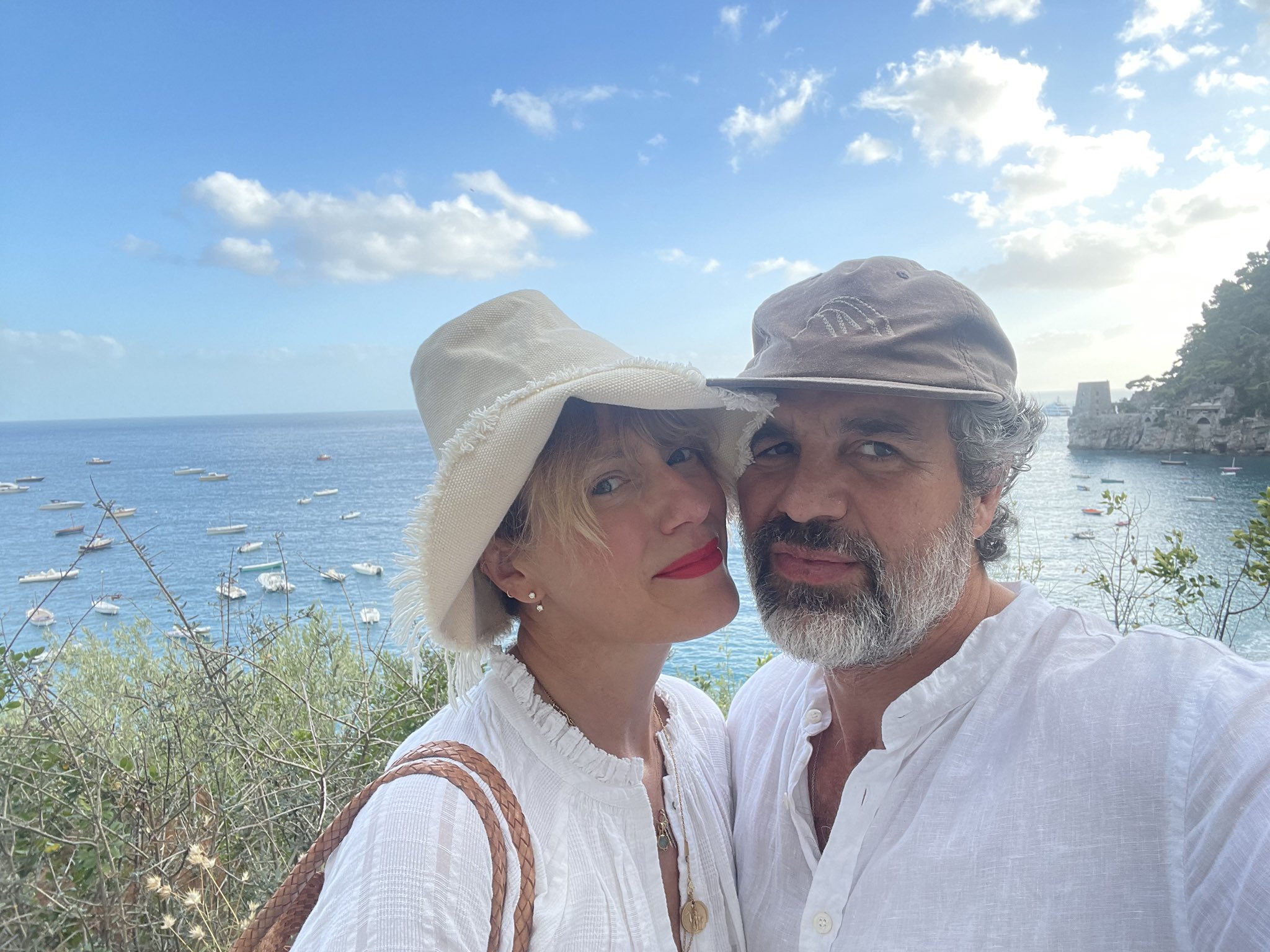 Sunrise Coigney and Mark Ruffalo in Italy