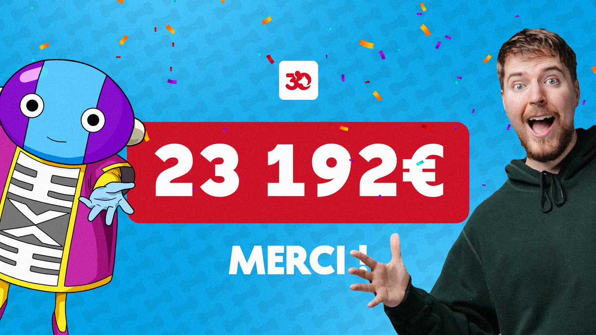 Arkunir's tweet image. MERCI @MrBeast ! ❤️🏆