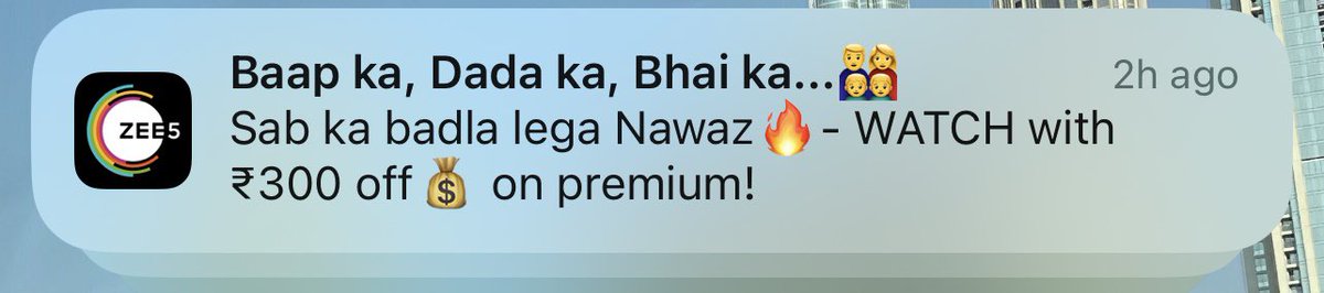 kunaldude77's tweet photo. Oh, what a delightful surprise to receive a notification from Zee5, which, of course, sounds like the most patriotic, 100% Indian app in existence!

#Indvpak #ViratKohli #AsiaCup2023 #zee5 #zee https://t.co/m5zZ6f1jBA
