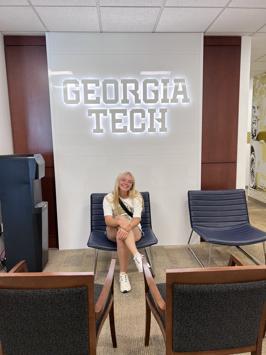 I had such an amazing day at Ga Tech. Thank you <a href="/Coach_A_Mo/">coacн мoraleѕ</a>, <a href="/hunter_bunch10/">Hunter Bunch</a>, <a href="/_kelseybennett_/">kels</a> for having me on this visit for the first day of recruiting. I couldn’t have asked for a better first day. I’m looking forward to returning soon!💙🐝 <a href="/GAImpact_Maher/">Georgia Impact - Maher</a> <a href="/hittingcoachJ/">Jimmy Mullis</a>