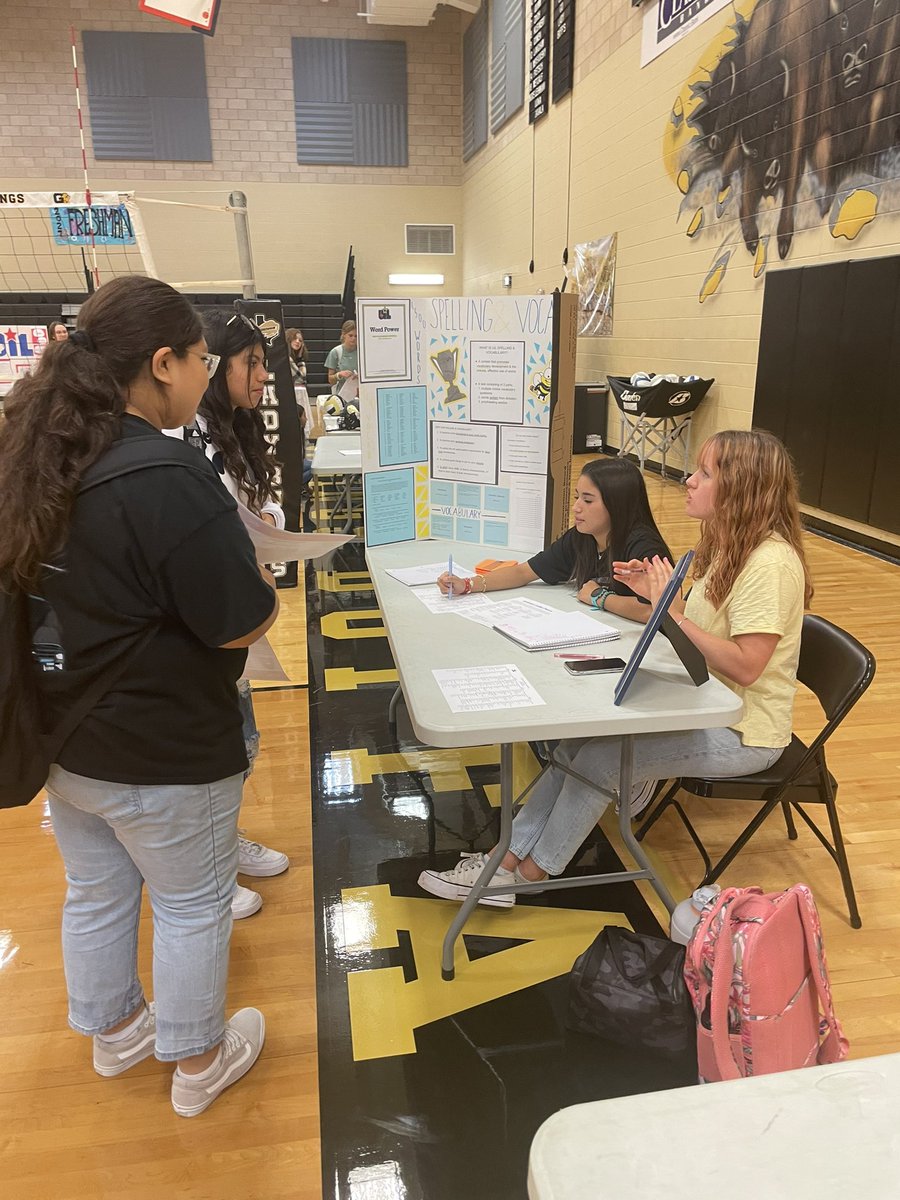 Giddings High School Academic and Club Fair was a success! We love our freshmen. #BuffaloPrideisReal