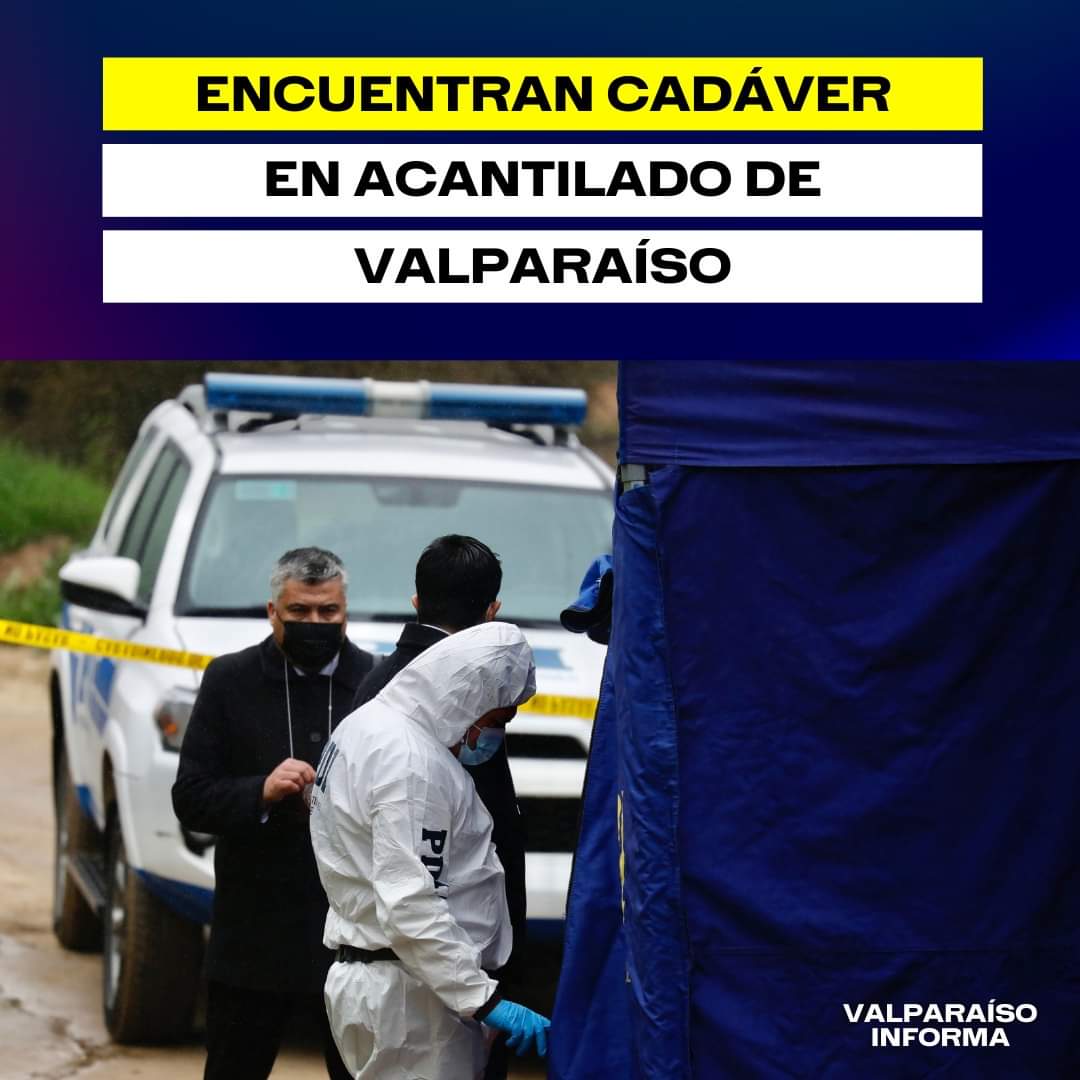 luisvil71's tweet photo. Un pescador encontró un cadáver en un acantilado en el sector de Playa Ancha, en #Valparaíso.

Según información de BioBioChile, el cuerpo estaba envuelto en una frazada, la cual, a su vez, estaba cubierta con nylon. https://t.co/P6OLSCMjHL