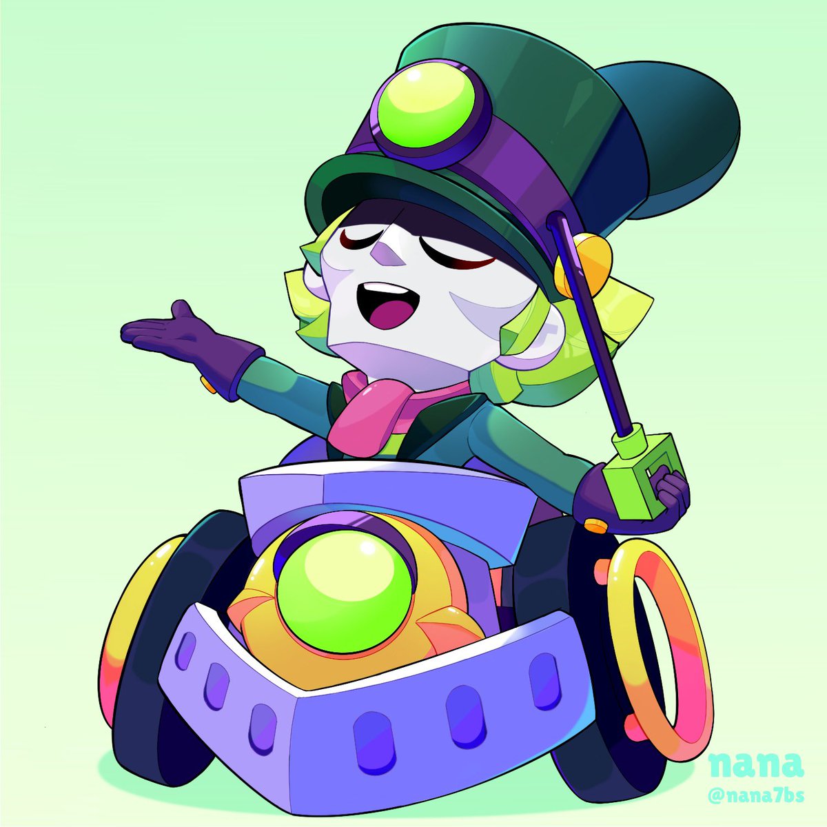 PEARL🍪 and CHUCK🎩 fan art #BrawlArt #BrawlStars #ブロスタ