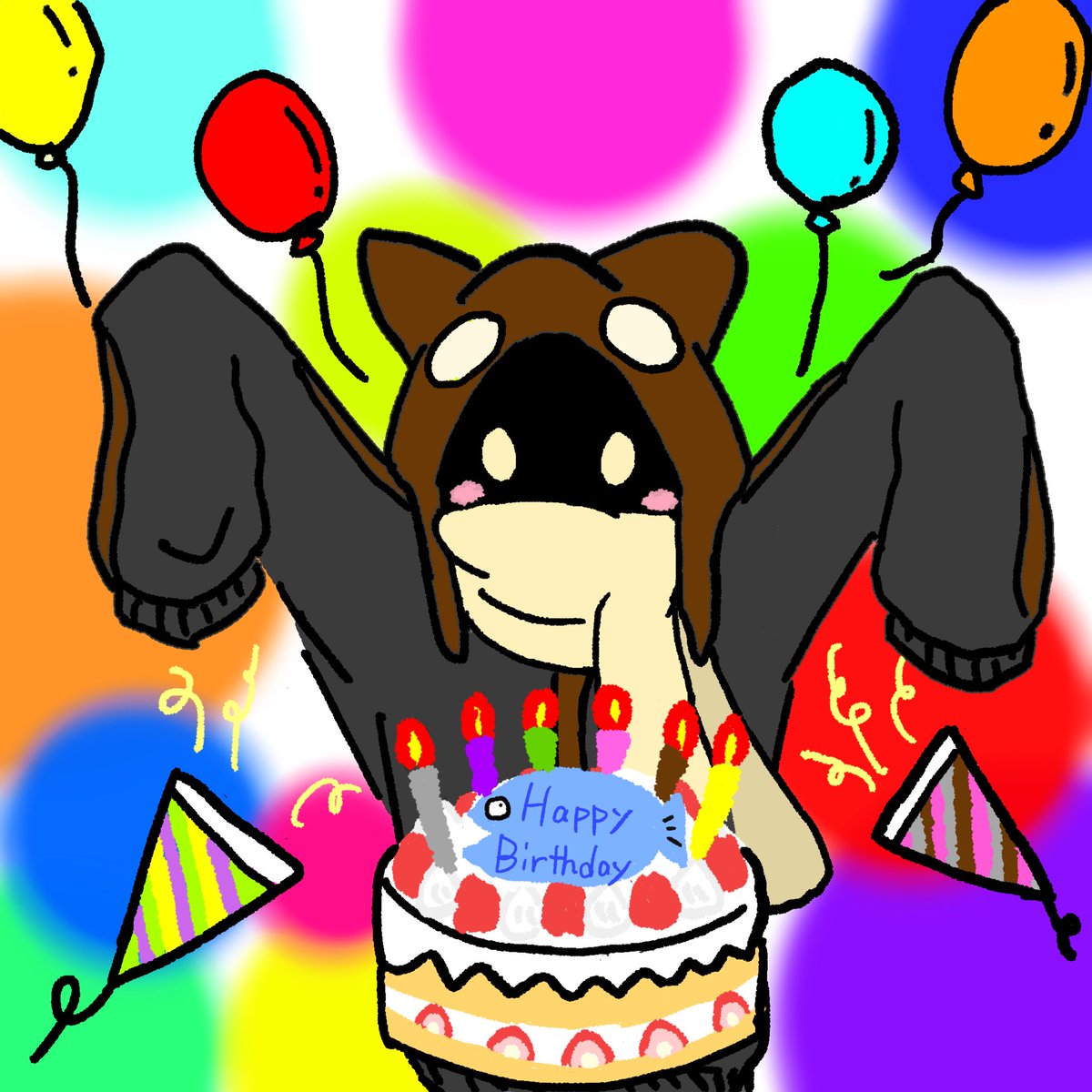 <a href="/1857bintroll/">a1857🐈️.bintroll</a> おたおめ㊗️🎉
いつも誕生日サムネありがとう！
9月も一緒にタルコフしようね🔫
