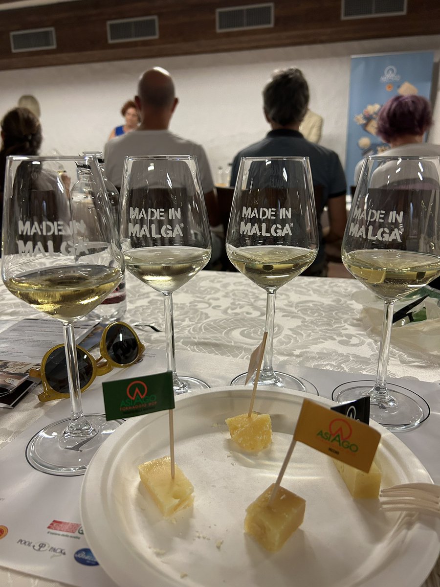 martabassof's tweet photo. Oggi inauguro quel periodo dell’anno in cui cerco di far stare più degustazioni possibili in un lasso di tempo sempre troppo limitato

#MadeInMalga oggi propone Asiago e Riesling della Mosella in abbinamento https://t.co/PpHgARtPCP