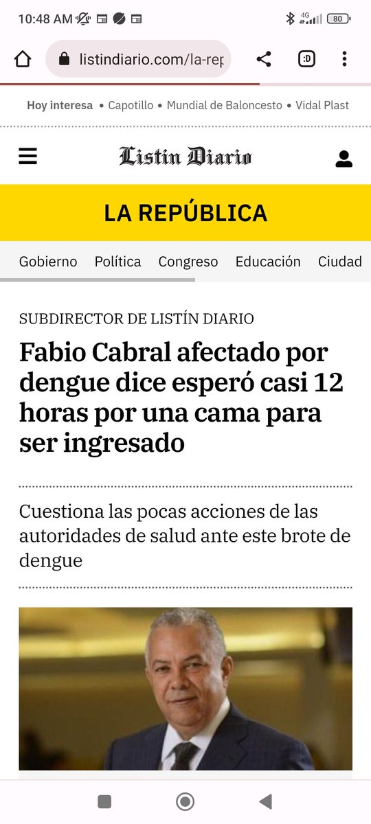 El presidente Abinader, en vez de estar caravaneando, debiera  atender  el  brote de dengue que está azotando el Gran Santo Domingo y otras ciudades, producto del descuido por no fumigar después de la tormenta Franklin. Y así quiere reelegirse. <a href="/FPcomunica/">@Fuerza del Pueblo (FP)</a>, @PRD <a href="/CesarAFernandz/">César A. Fernández</a>