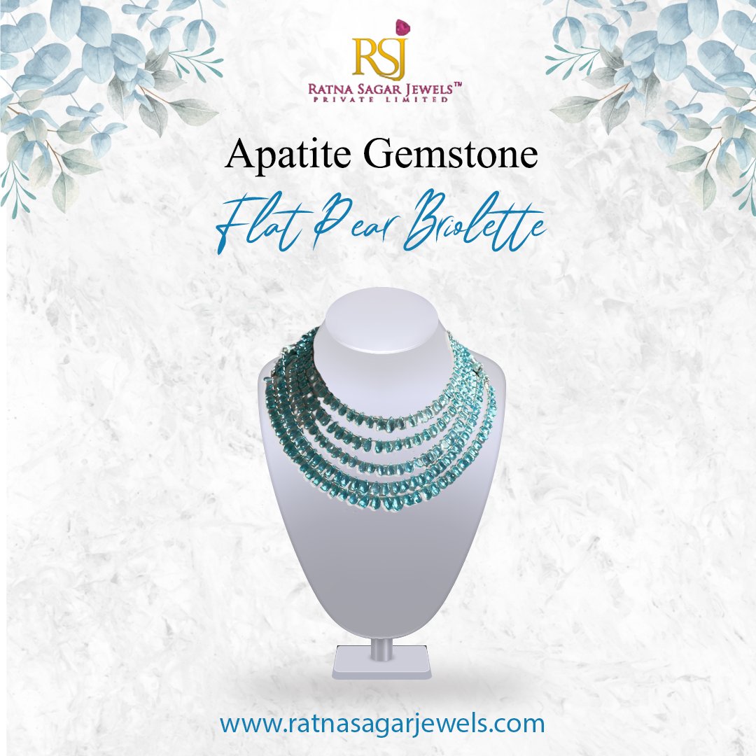 Unleash your inner radiance with the enchanting Apatite Gemstone - Flat Pear Briolette - a gem of renewal and vitality. 
.
Order Now- zurl.co/E7Ou
.
.
#RatnaSagarJewels #GemstoneBeads #BeadedJewelry #HandmadeJewelry #GemstoneLove #JewelryDesigns #GemstoneObsession