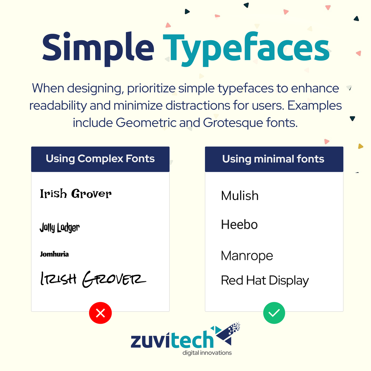 zuvitec's tweet image. Simple Typefaces!
@zuvitec #uiuxdesigncourse #designrules
#designer #fontdesign #simplefonts #googlefonts