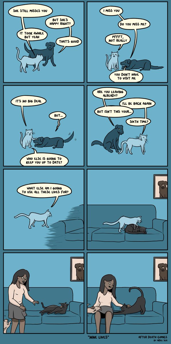 Nine isn't enough. #comics #cats