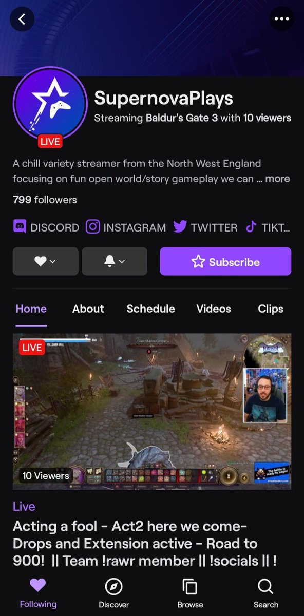 Del_Boy_Guru's tweet photo. My good friend, partner in crime & fellow birthday boy Mr. @supernovaplays1 is now only ONE Follower away from his next #MegaMilestone over on the #Twitch-Verse ๐ฅณ๐ฅ
Please consider checking his channel out and dropping a follow, he's live right now too playing #BaldersGate3 โ๏ธ https://t.co/5hJx1LzbCG