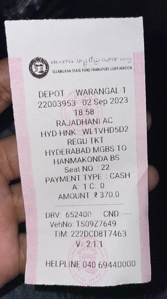 sairohith013's tweet photo. 🥵☀️ Hot day in Hyderabad! 🚌🌡️ AC on the bus to Hanamakonda seems to have taken a vacation too. 😓 @dmwgl1tsrtc @tsrtcmdoffice 
, any chance of some cool relief? #ACFail #HyderabadHeat https://t.co/GzsWSaAEGs