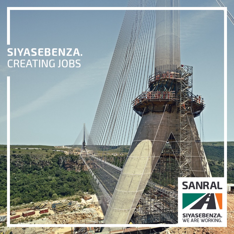 The Wild Coast Road project and two new mega bridges represent an R8 billion rand infrastructure investment in the Eastern Cape. 

This investment is also an investment in uplifting local communities and building a brighter future. Siyasebenza. 
Follow us for updates.