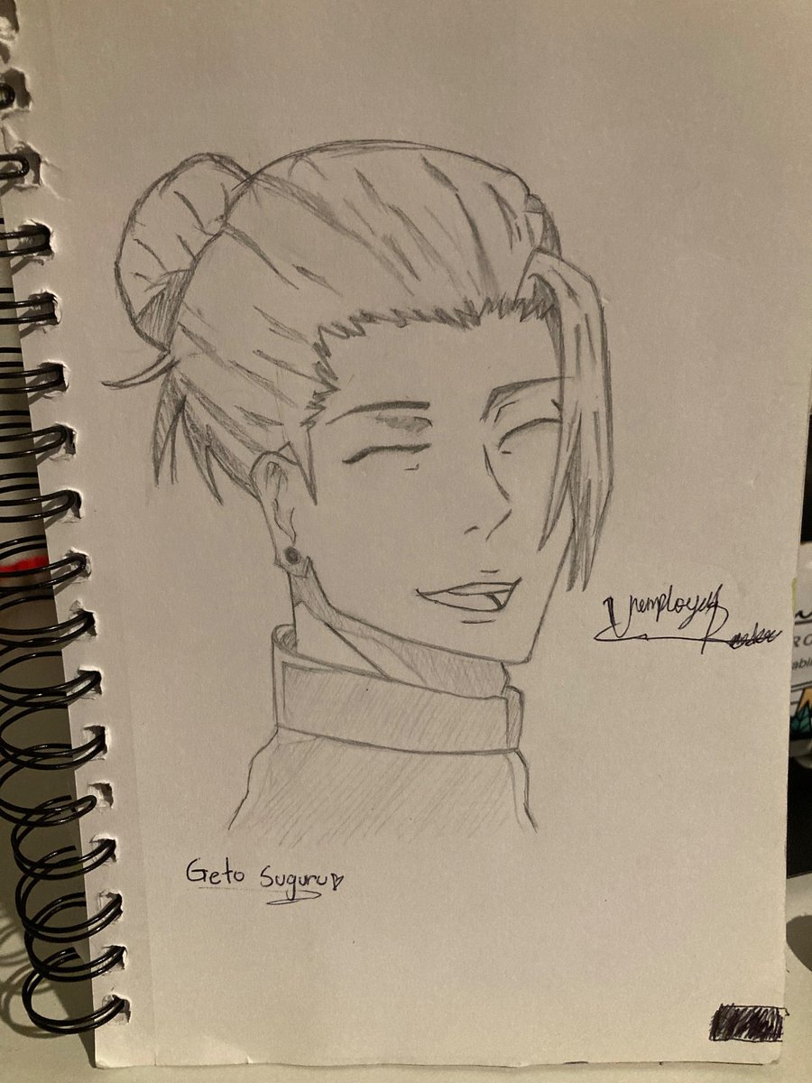 Animevan2's tweet photo. @JujutsuTwts I’m scared to touch colors but here this was a request so I don’t have it on me anymore https://t.co/9KiVmWqCkC