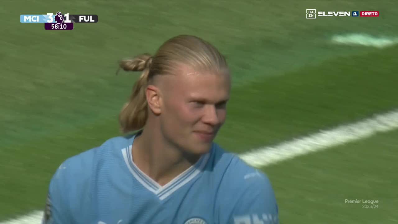 Haaland slots home Man City’s third against Fulham