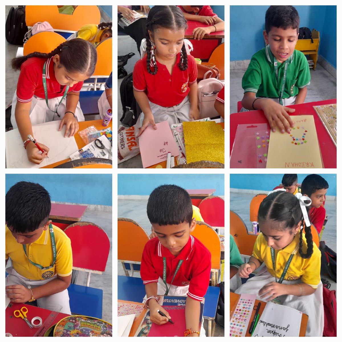 ReemaKalra5's tweet photo. Card making activity done by Grade - II-A for Krishan Janamashtami.  Students made beautiful cards to show their devotion for lord Krishan .  This activity is related with SDG Goal no. 16 ( Peace , justice and strong institution) .@STSWSRAJGOMAL @RichaSi26994921 
@Prabhjo60556013 https://t.co/pXuPN8Jzdb