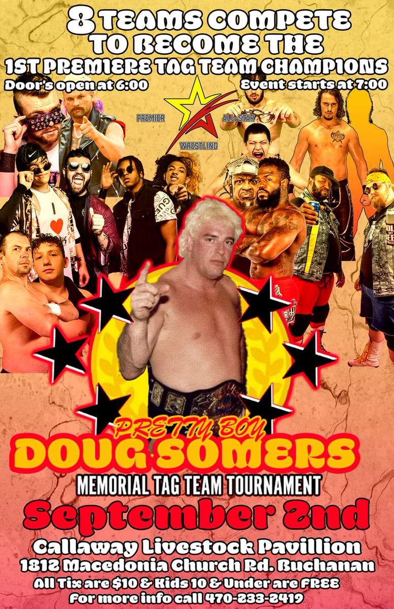 duke_ingraham's tweet photo. It's a show day!
@PremierAllStar5 Buchanan GA 7:00
Who will become the 1st Premier All Star Tag Team Champions? https://t.co/5mIN6AElBr