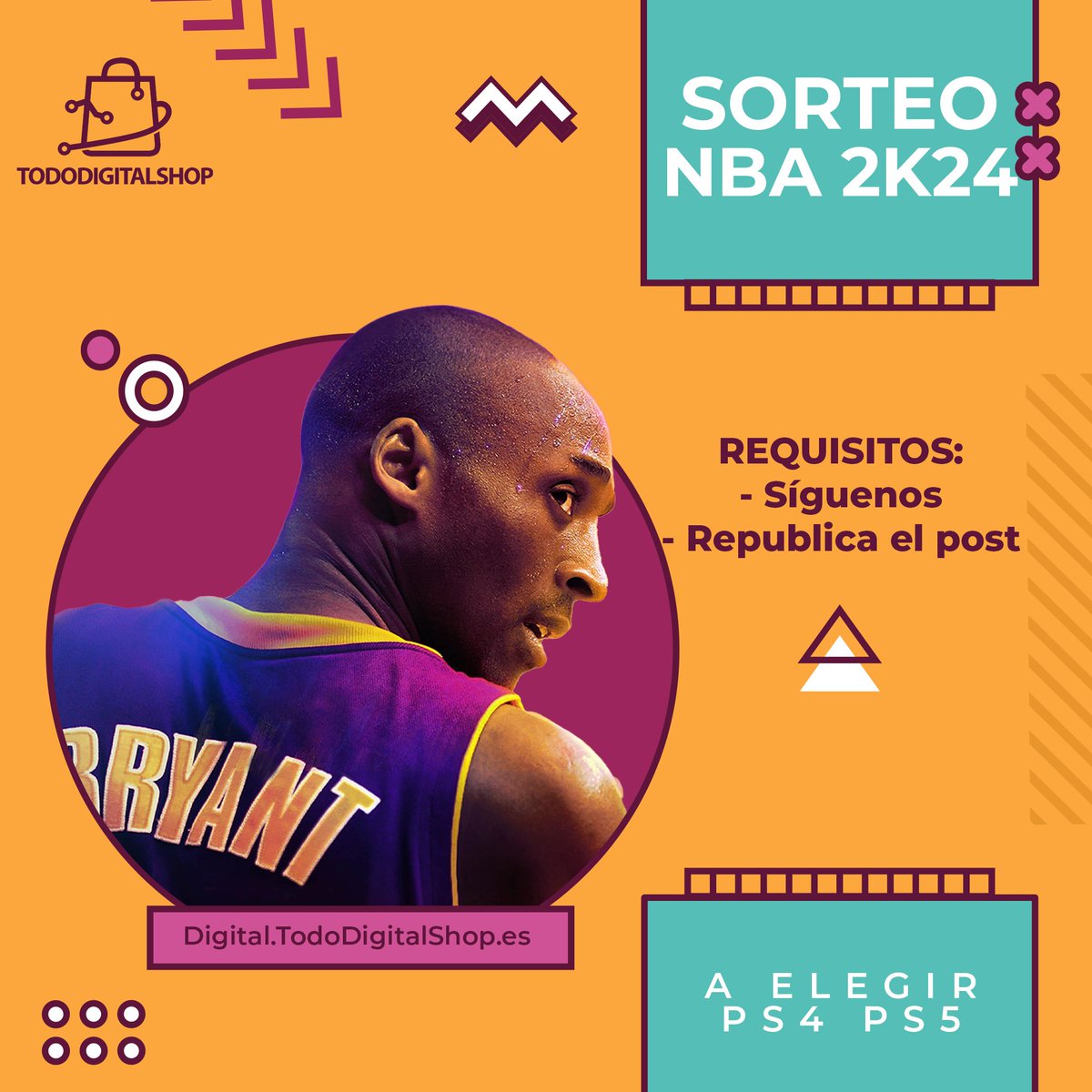 🏀SORTEO NBA 2K24🏀

🔥Una principal a elegir para PS4 o PS5🔥

👉Para participar👈

✅ Síguenos
✅ Da RT

🎖️Ganador el día 8 de septiembre🎖️