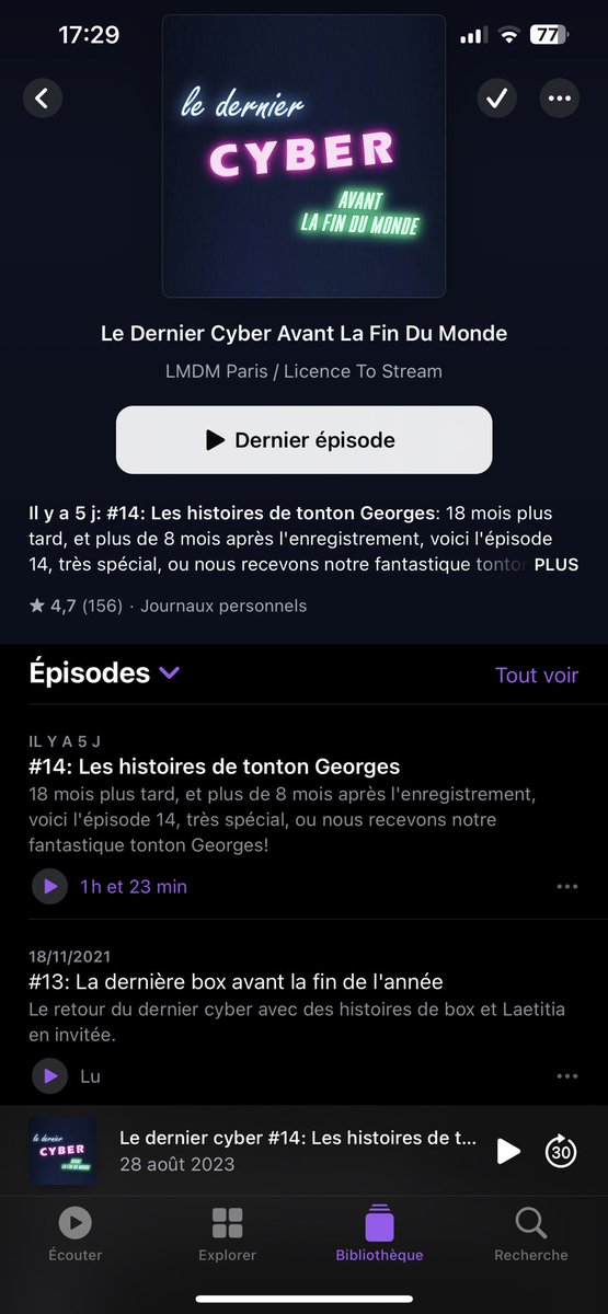BLehut's tweet photo. @captainweb je réécouterai tout à l’heure mais il indique 1h23 ?! https://t.co/zznsNJvf6n
