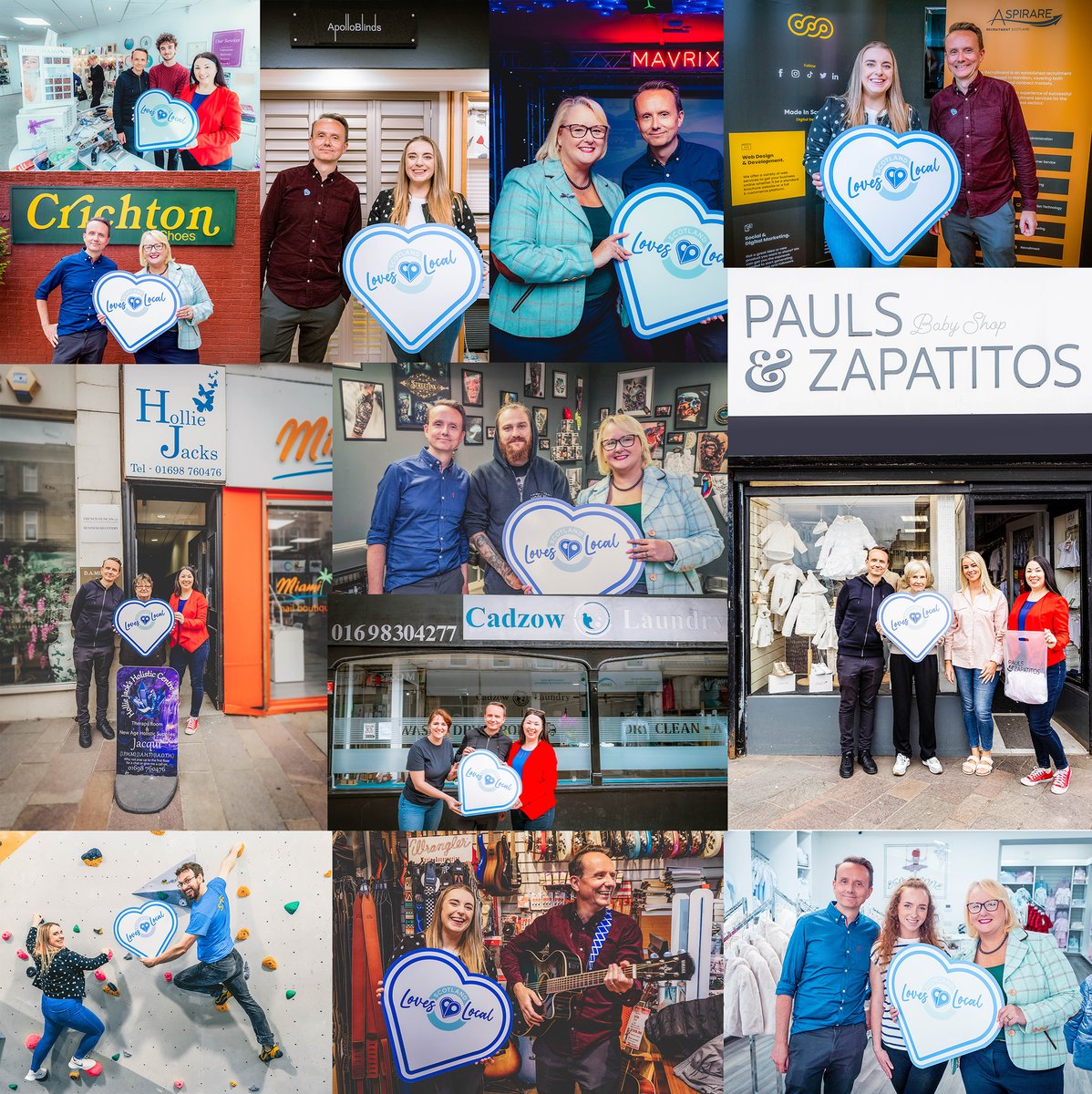 HamiltonOurTown's tweet photo. We've had a week visiting incredible businesses in Hamilton, with our local MSP's in full support of the first 'Scotland Loves Local' week.
#supportlocal #shoplocal #chooselocal #lovelocal #sllweek #scotlandloveslocal #scotlandloveslocalweek #hamilton #hamiltonourtown https://t.co/QaUNijXnNd