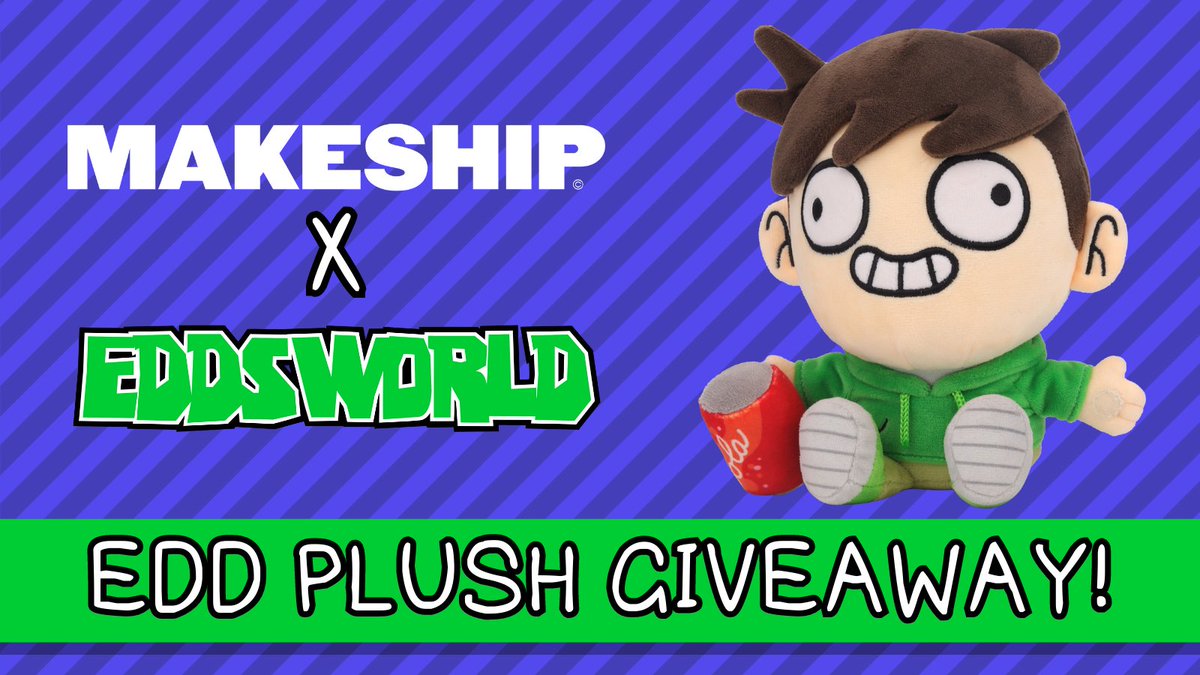 It’s giveaway time! We’re giving you the chance to win an Edd Plush! 🥳

How to enter?
1️⃣ Follow <a href="/Makeship/">Makeship</a> and <a href="/Eddsworld/">Eddsworld</a> 
2️⃣ Retweet this post
3️⃣ Two lucky winners will be chosen!

⏰ Giveaway ends 3rd September at 2PM (ET). Good luck!
