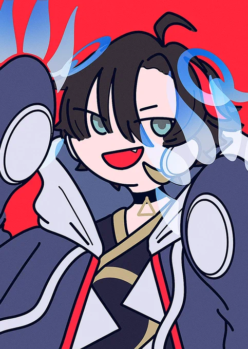 好戦的で元気なタイプ、周りを傷つけちゃう悲しいタイプ…どっちもありそうだな〜の絵#三枝明那の新衣装 #さ絵ぐさ 