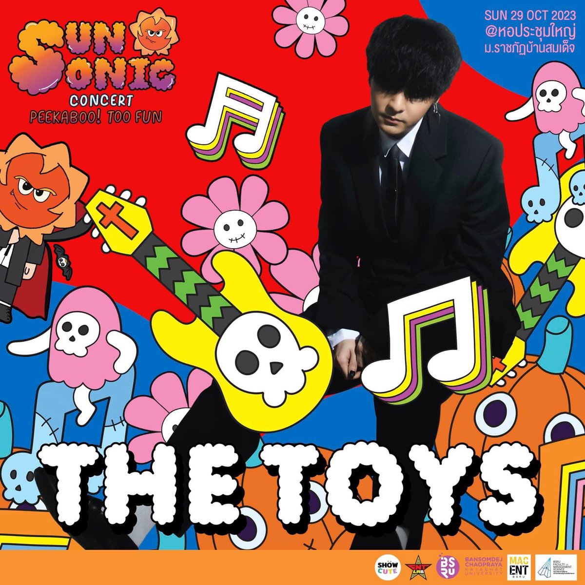 BehindTheTOYS's tweet photo. เตรียมพบกับ #Tpop สาย ร้อง แร็ป รัว !
#THETOYS 🤖 THE TOYS
ในงาน “Sunsonic Concert” 🌞
ติดตามรายละเอียดเพิ่มเติมได้ที่ ✨
https://t.co/E8P1DXnQsO
#showcute x #EntLab #MacEntBsru
#SunsonicConcert #thetoys https://t.co/SIX3H3CElx
