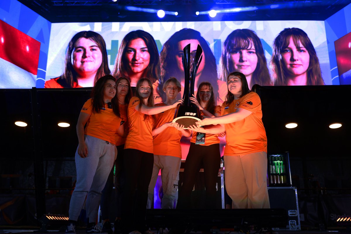 iesf_official's tweet photo. You Deserved it Girls!π³π±
NETHERLANDS are the 2023 WORLD CHAMPIONS!!!
#WEC23 #IESF #Iasi2023 #WorldEsports #csgofemale https://t.co/oGzkbflRhM