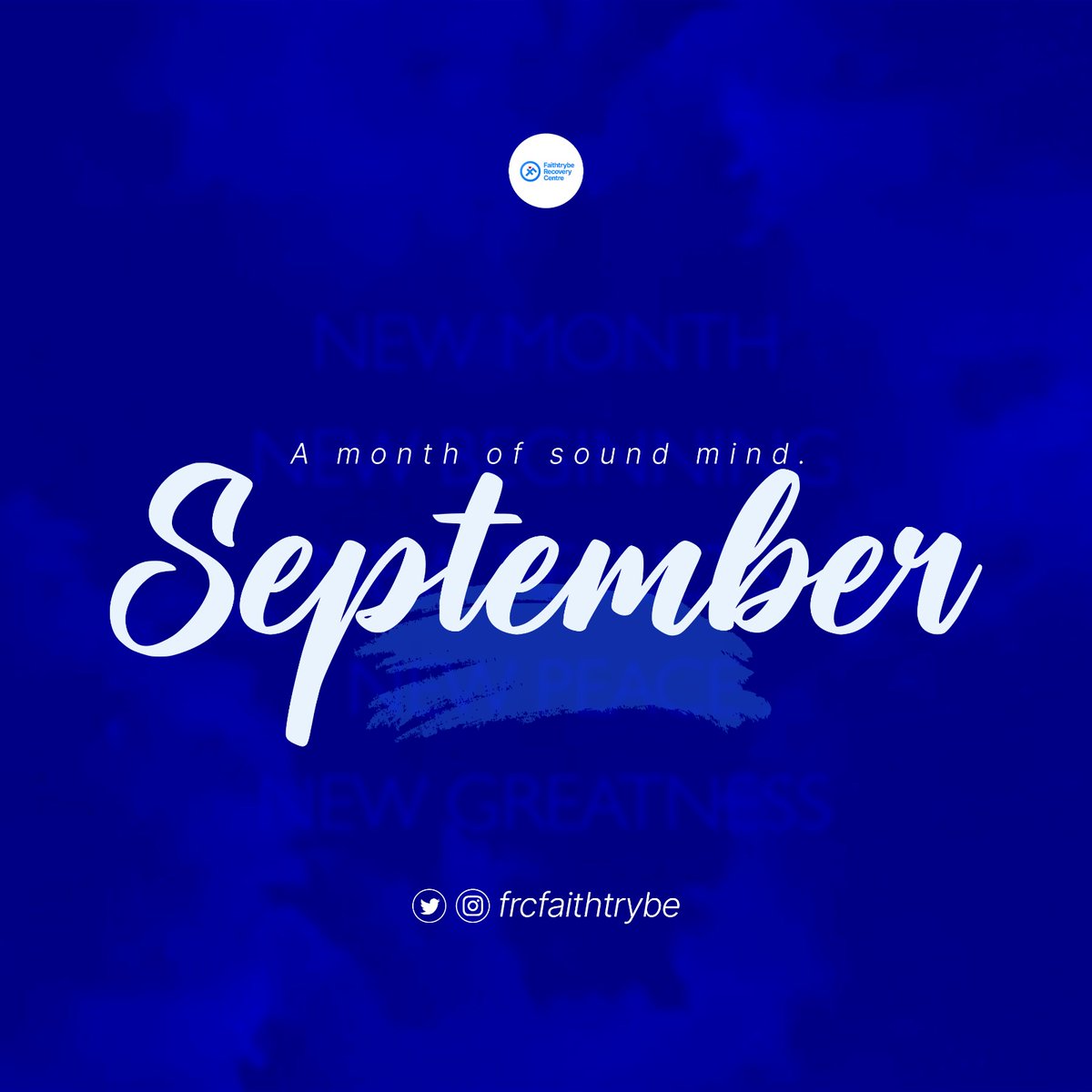 Hello September! Embrace the warmth of a sound mind as we embark on this new month filled with endless possibilities, sunny days, and the promise of growth. Let's make this September a chapter of positivity, gratitude, and boundless creativity. Happy new month! #FRC #faithtrybe