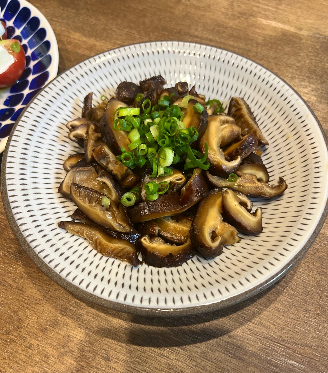 しいたけのたいたん、よく作ります。今日はツマミとして… 