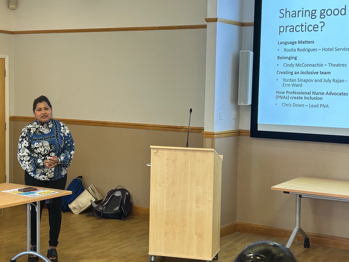 Rosita Rodrigues shared a very positive story about the opportunities given to her and her career success in <a href="/UHP_NHS/">University Hospitals Plymouth NHS Trust</a> with massive support from allies who she says saw her potential when she didn’t. <a href="/drtkrajesh/">Rajesh TK</a> <a href="/KyeiyanneJames/">Kyeiyanne James (Beckles)</a>