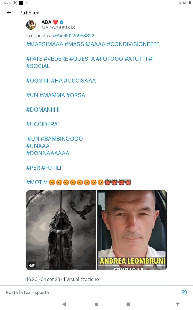 ADA79991318's tweet photo. @Axell6225958822 @simcha90 #ARRESTATEEEEEE
#SUBITOOOOO
#QUESTOOOO #CRIMINALEEEE
#ASSASSINOOO๐ญ๐ญ๐ญ๐ญ๐ญ๐ญ๐น๐น๐น๐น https://t.co/KzPc12AgnW