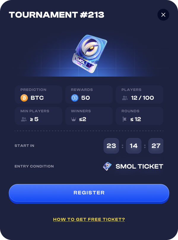 👀 New look alert❗️ #FreeTournament entry UI updated.
👉 Join &amp; earn free at  go.vp.xyz/mainnet