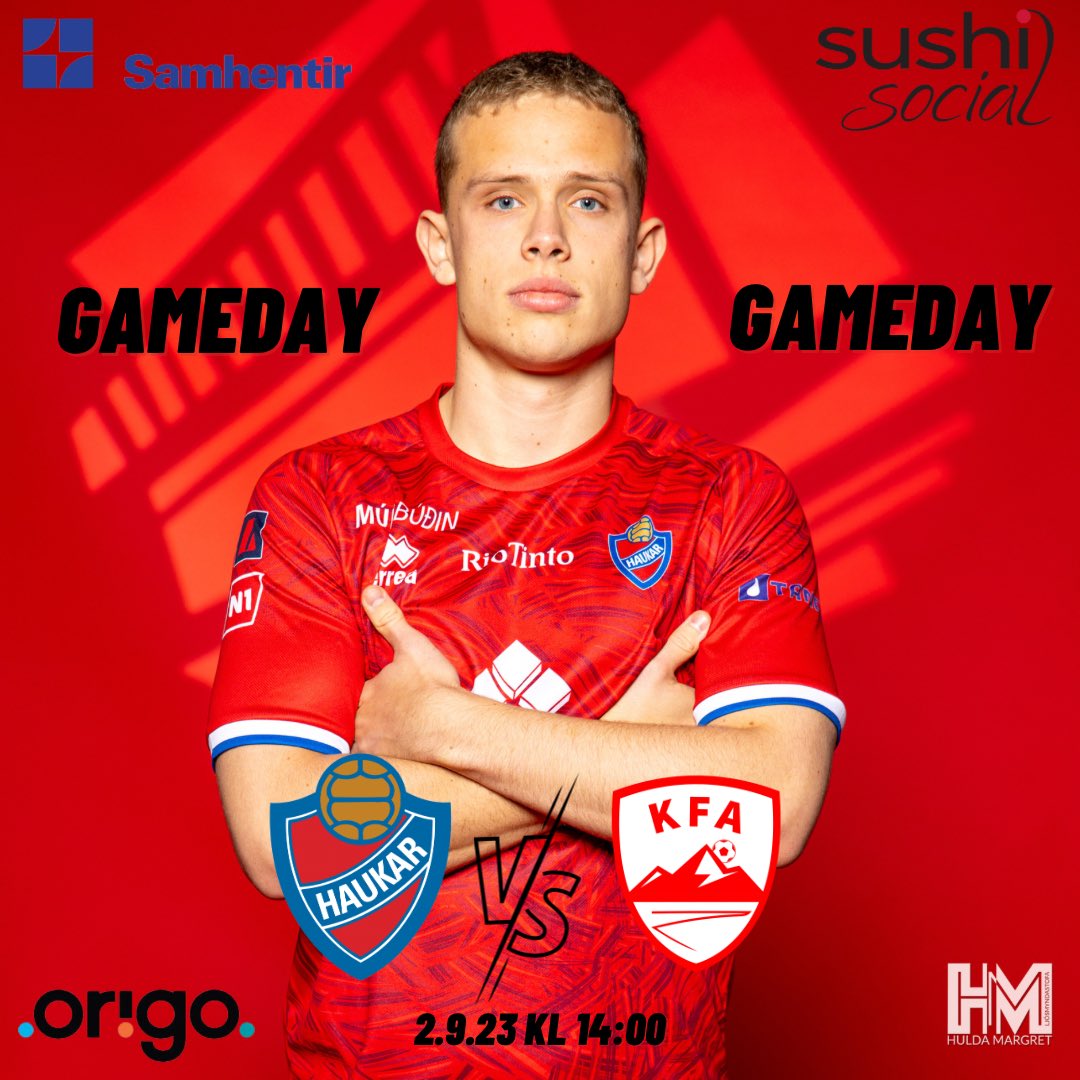 ⚽️ L E I K D A G U R ⚽️

Haukar 🆚 KFA

🏟️- Ásvellir 
📅- 2.September 2023
⏰- 14:00
🏆-  2.deild Karla KSÍ
🎟️ - Miðasala á stubbur.app
🎥 - HAUKARtv Youtube
♥️- Áfram Haukar!