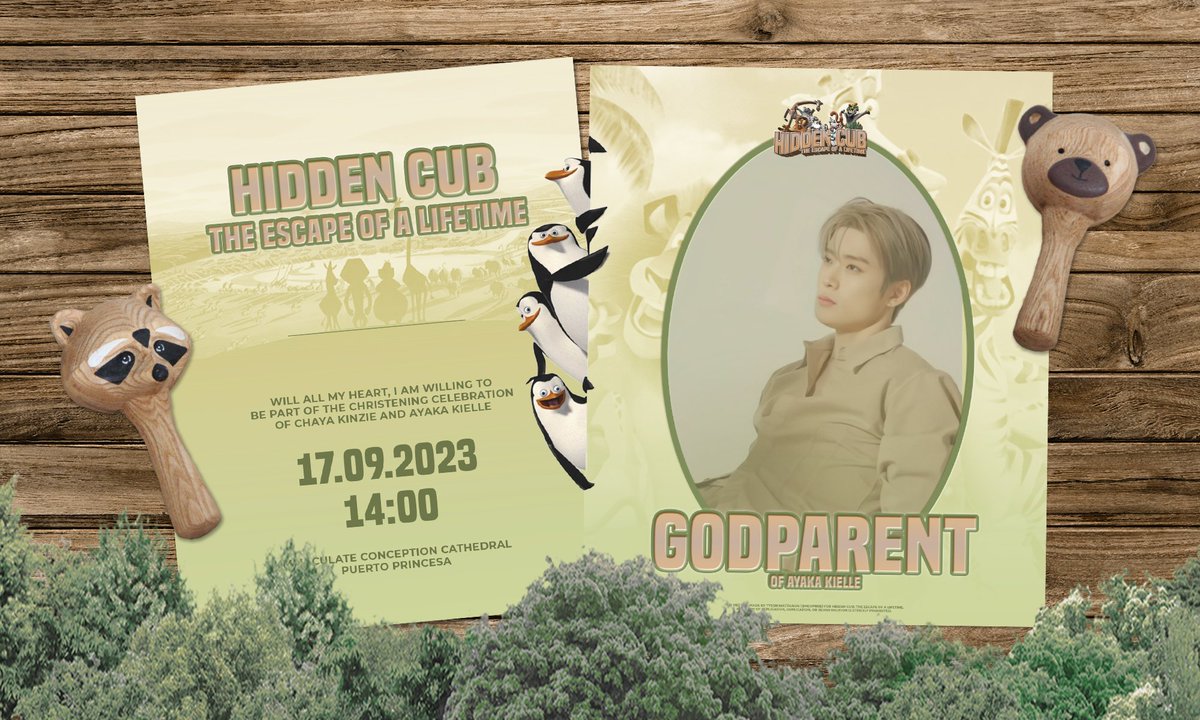 ⠀

⠀             HIDDEN CUB TWO: YELLA.ᐟ

⠀       I    AM    THRILLED   TO   BE   ONE
⠀       OF YELLA’S GODPARENT AS WE
                  WELCOME HER TO THE 
                      CHRISTIAN WORLD

             #ZieyaAndYellaLikeToMoveIt

⠀