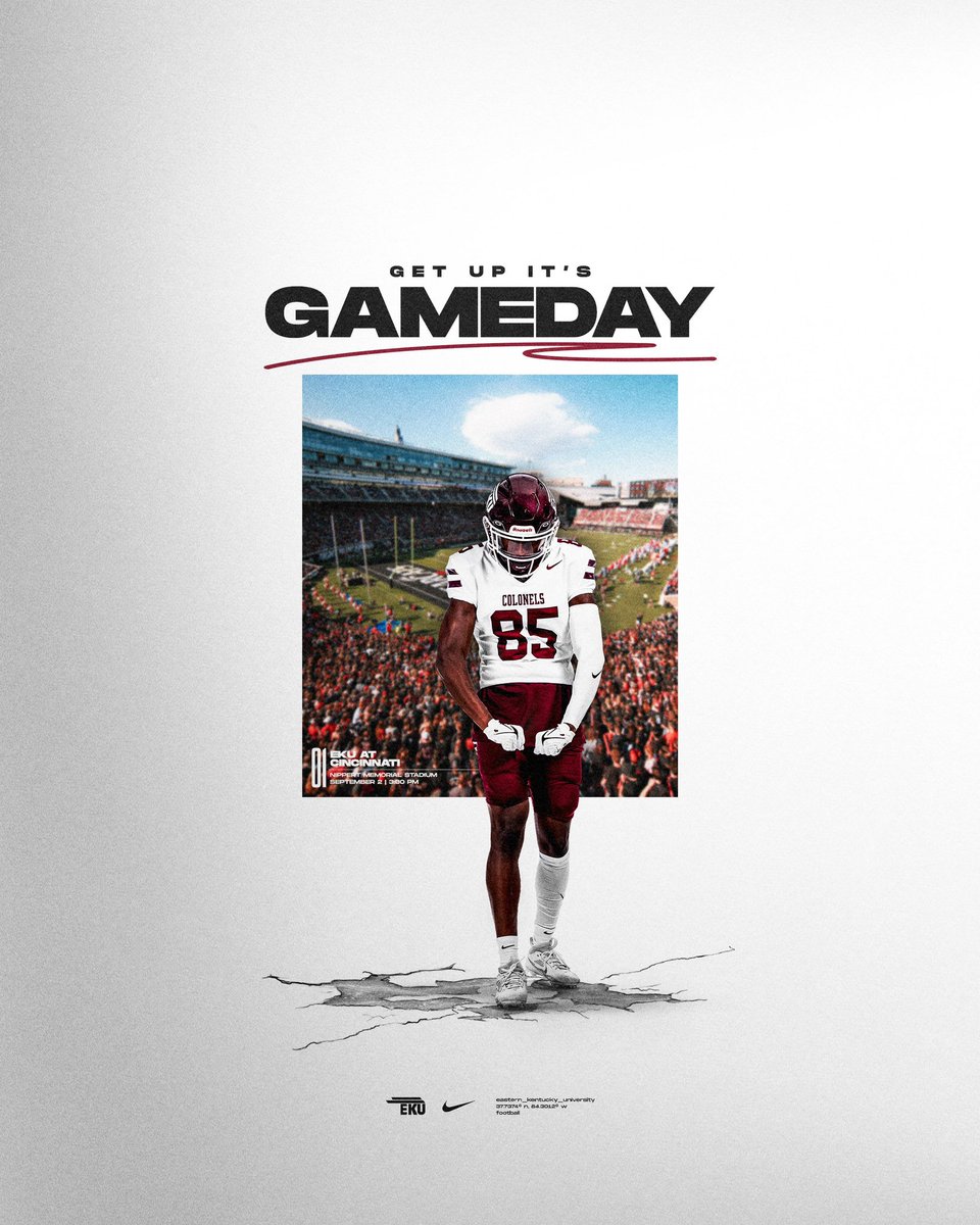 𝐓𝐡𝐞 𝟐𝟎𝟐𝟑 𝐎𝐩𝐞𝐧𝐞𝐫

📍Cincinnati, Ohio
🏟️ Nippert Stadium
⏰ 3:30 p.m.
📺 tinyurl.com/4ff7fend
📊 tinyurl.com/rpvkwec2
🎧 tinyurl.com/yz2b2vrd

#E2W | #MatterOfPride