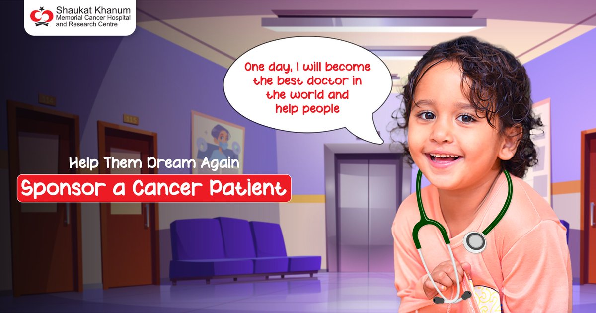 SKMCH's tweet photo. “One day, I will become the best doctor in the world and help people- Cancer Patient
Make a pledge to sponsor the complete or partial treatment of a cancer patient at 👉 https://t.co/KP89ZSdobu
#SaveADream #CancerIsCurable https://t.co/fiuAUpG7rR