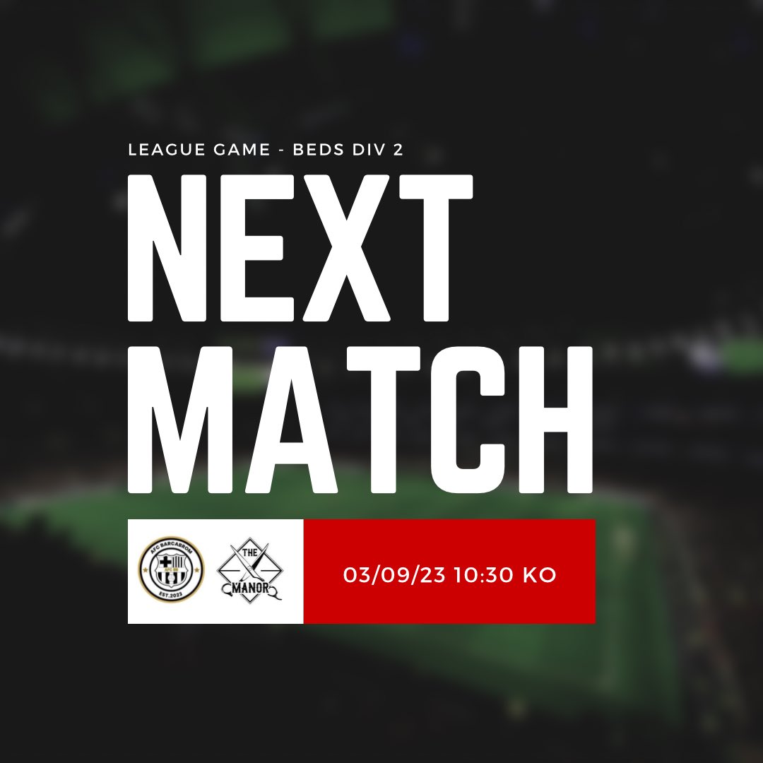 The campaign begins tomorrow. We head away to @AFCBARCABROM to kick off the league! 

🆚 @AFCBARCABROM 
🏟️ Marston Playing Field 
⏰ 10.30 Kick Off
🏆 Beds Div 2