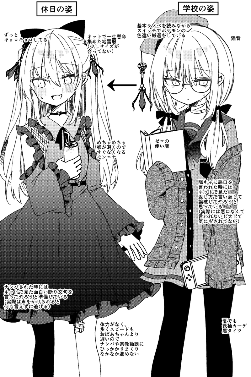 学校では地味なあの子の休日の姿
#拷問屋色紙 