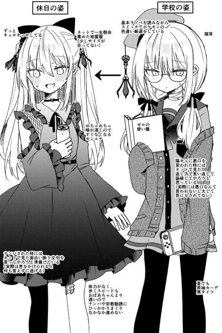 学校では地味なあの子の休日の姿
#拷問屋色紙 