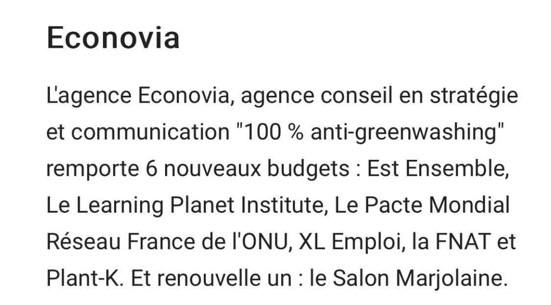 Merci à <a href="/Emarketing_fr/">Emarketing.fr</a> et sa redac en chef <a href="/FloSalgues/">Floriane Salgues</a> pour cette belle mise en lumière de projets à impact #communication #marketing #RSE #DD #ESS e-marketing.fr/Thematique/age…